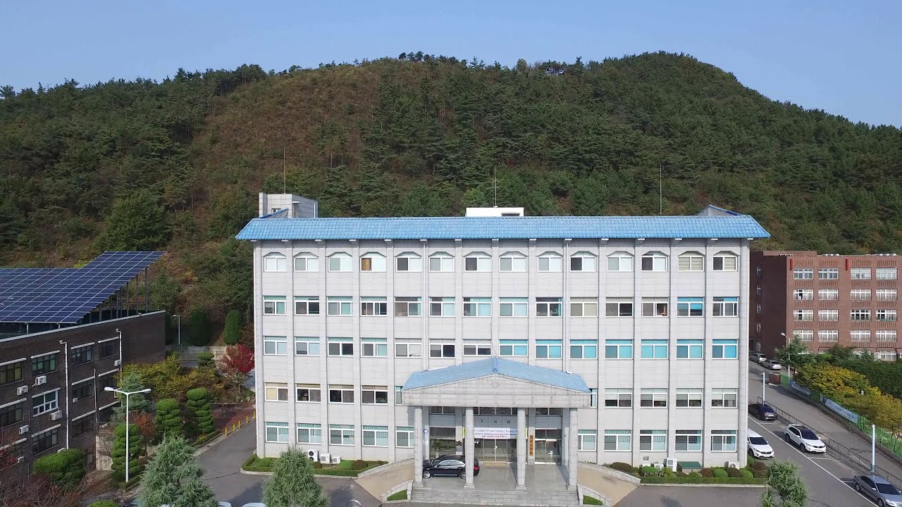 군장대학교 전경 드론 촬영 영상