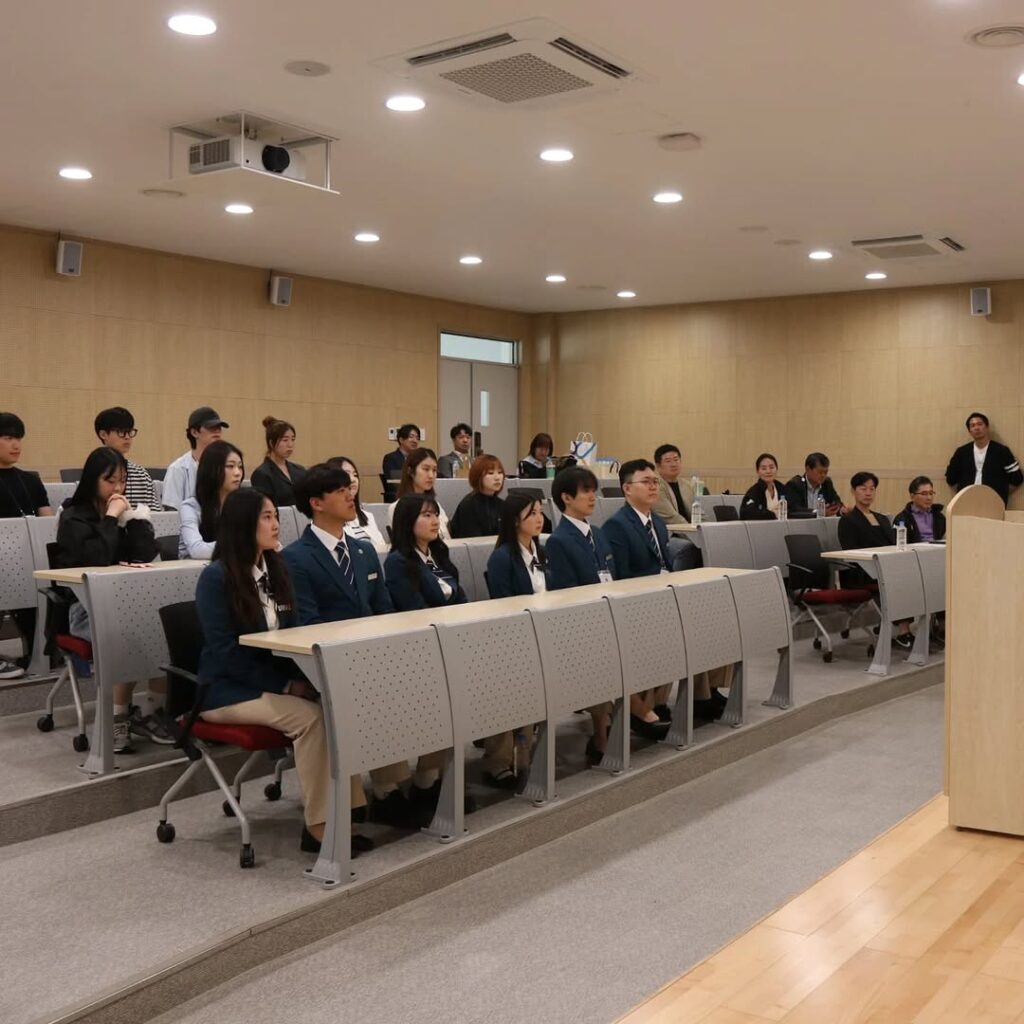 Lớp học tại Đại học Quốc gia Gangneung Wonju