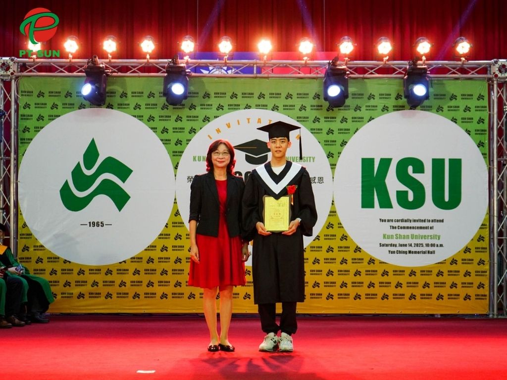 Đại học Côn Sơn (Kun Shan University - KSU) Top 50% về năng lực nghiên cứu quốc tế 4 Nhận bằng tốt nghiệp Đại học Côn Sơn