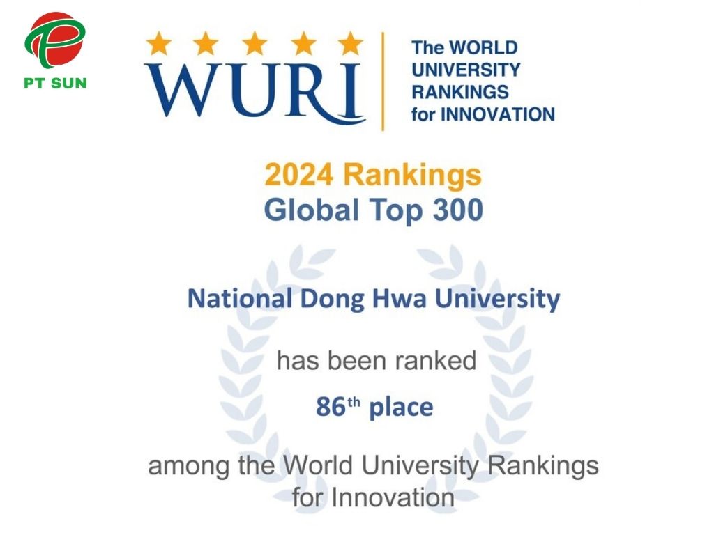 Đại học Quốc lập Đông Hoa (National Dong Hwa University - NDHU) 2 World University Rankings for Innovation