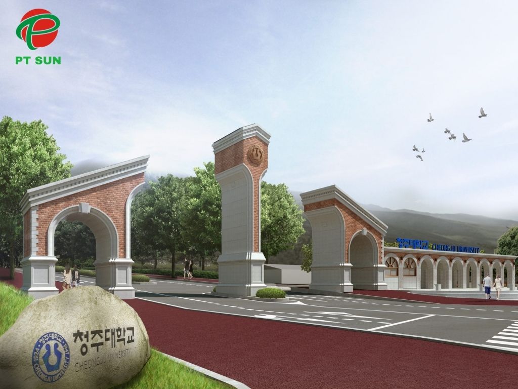 Học Phí và Học Bổng Đại học Cheongju Là Bao Nhiêu? Cập Nhật 2025 1 cổng trường cheongju