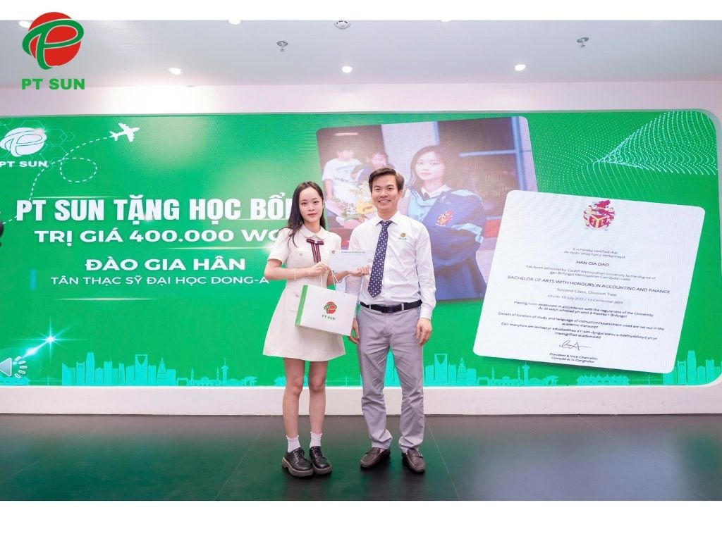 Hành Trình Du Học Hàn Quốc Của Gia Hân: Vượt Khỏi Vùng An Toàn, Chinh Phục Ước Mơ Thạc Sĩ 4 học bổng pt sun