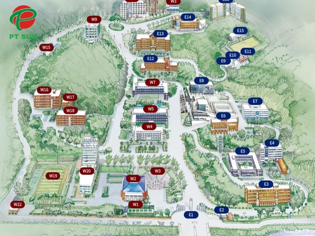 Đại Học Giao Thông Hàn Quốc (KNUT): Ngôi Trường Duy Nhất Chuyên Sâu Vận Tải 3 bản đồ campus