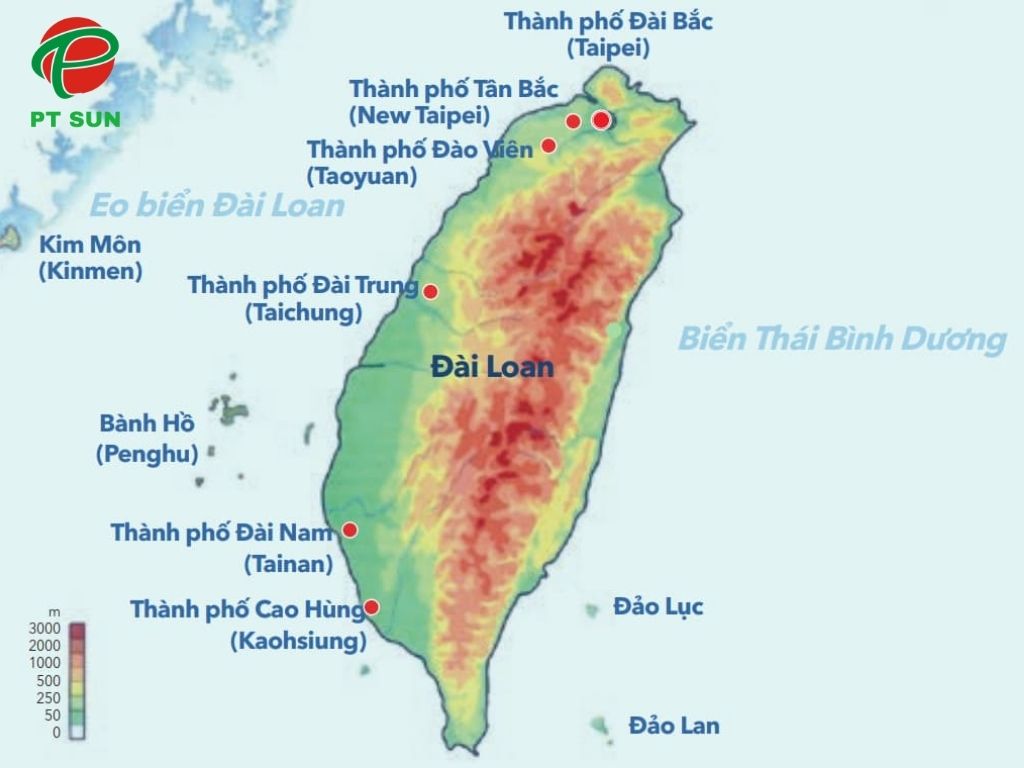 Bản đồ Đài Loan