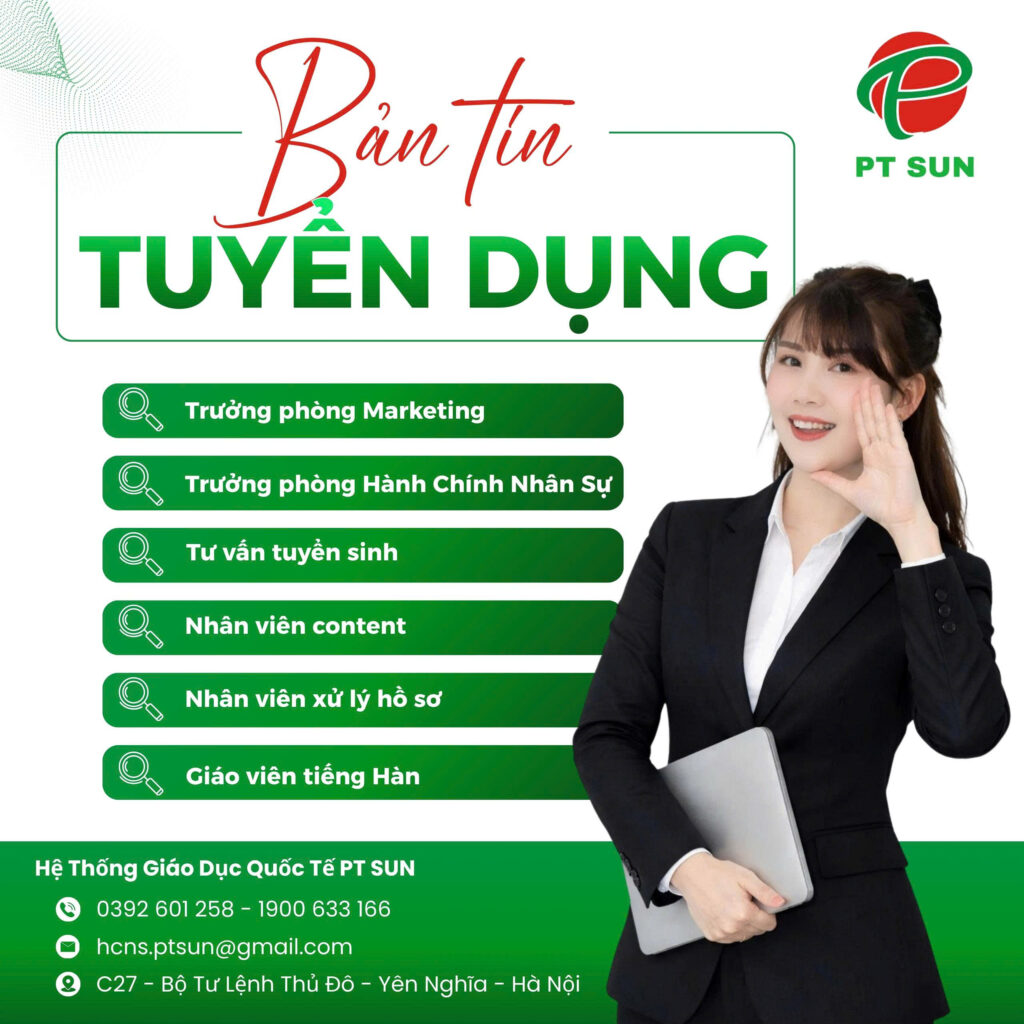Tuyển dụng PT SUN